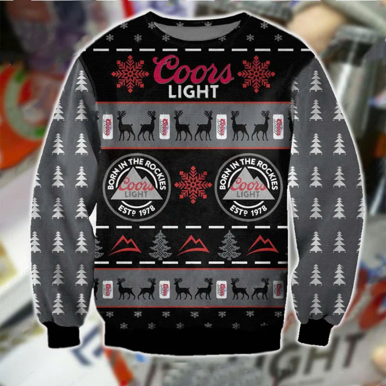 Coors Light Christmas Holiday Ugly Sweater