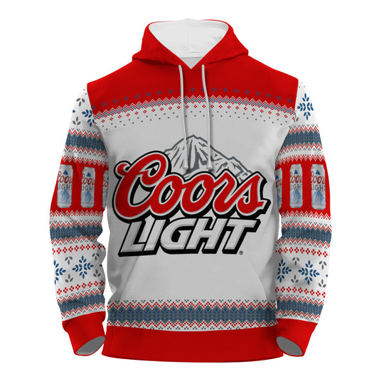Coors Light Festive Holiday Pullover & Zip Hoodie