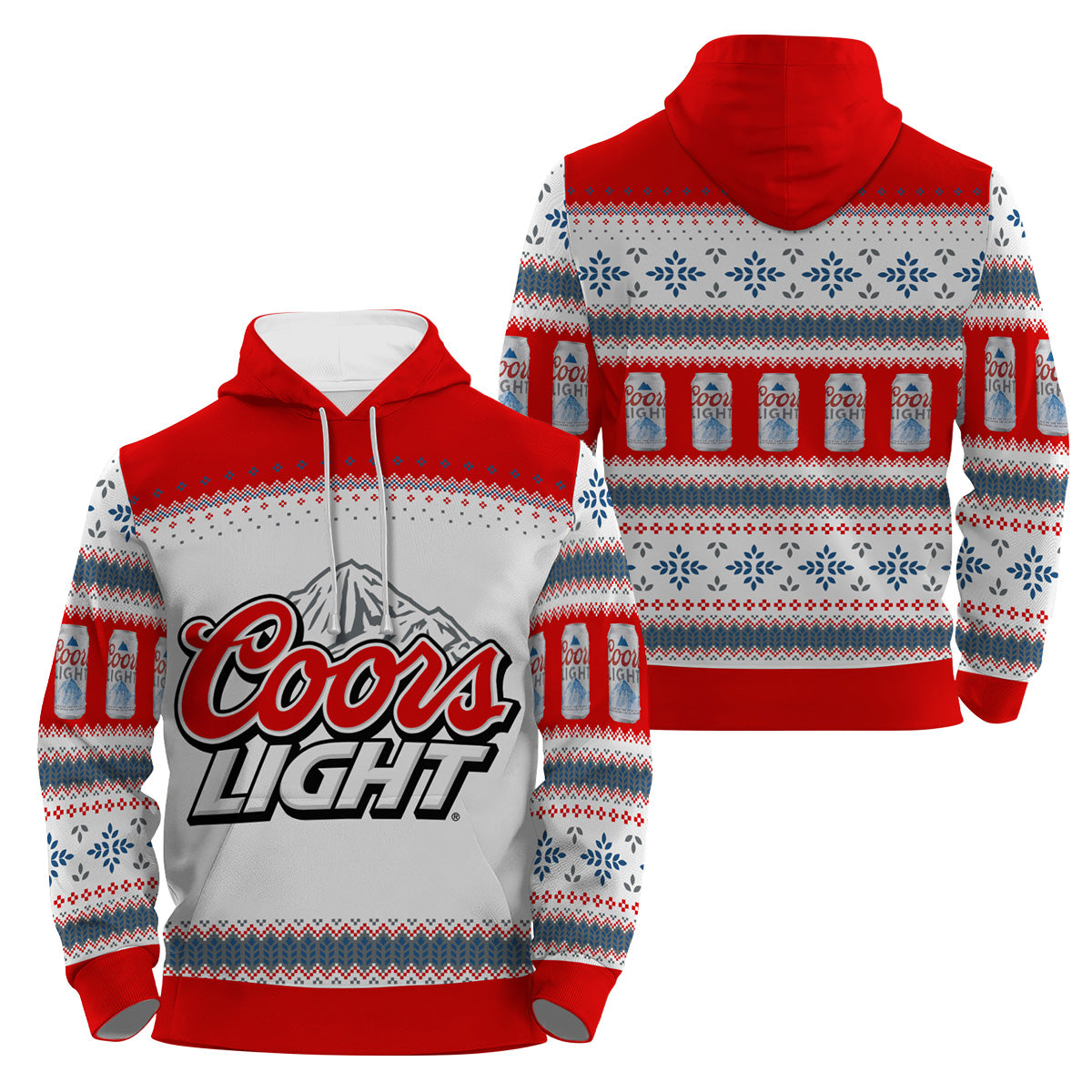 Coors Light Festive Holiday Pullover & Zip Hoodie