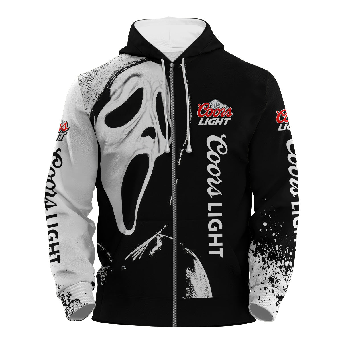 Coors Light Ghostface Scream Hoodie & Zip Hoodie