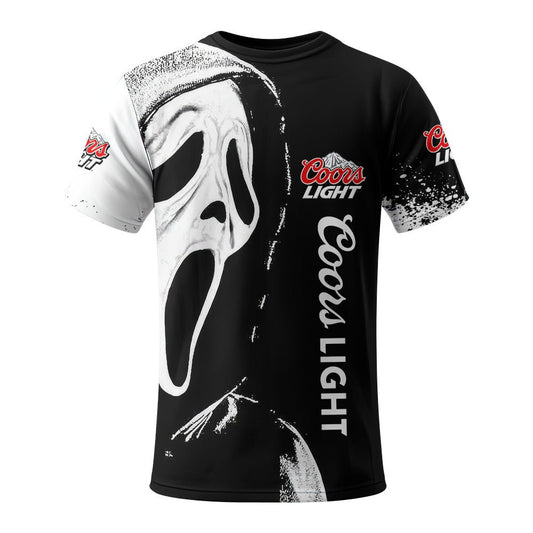 Coors Light Ghostface Scream T-Shirt - VinoVogue.com