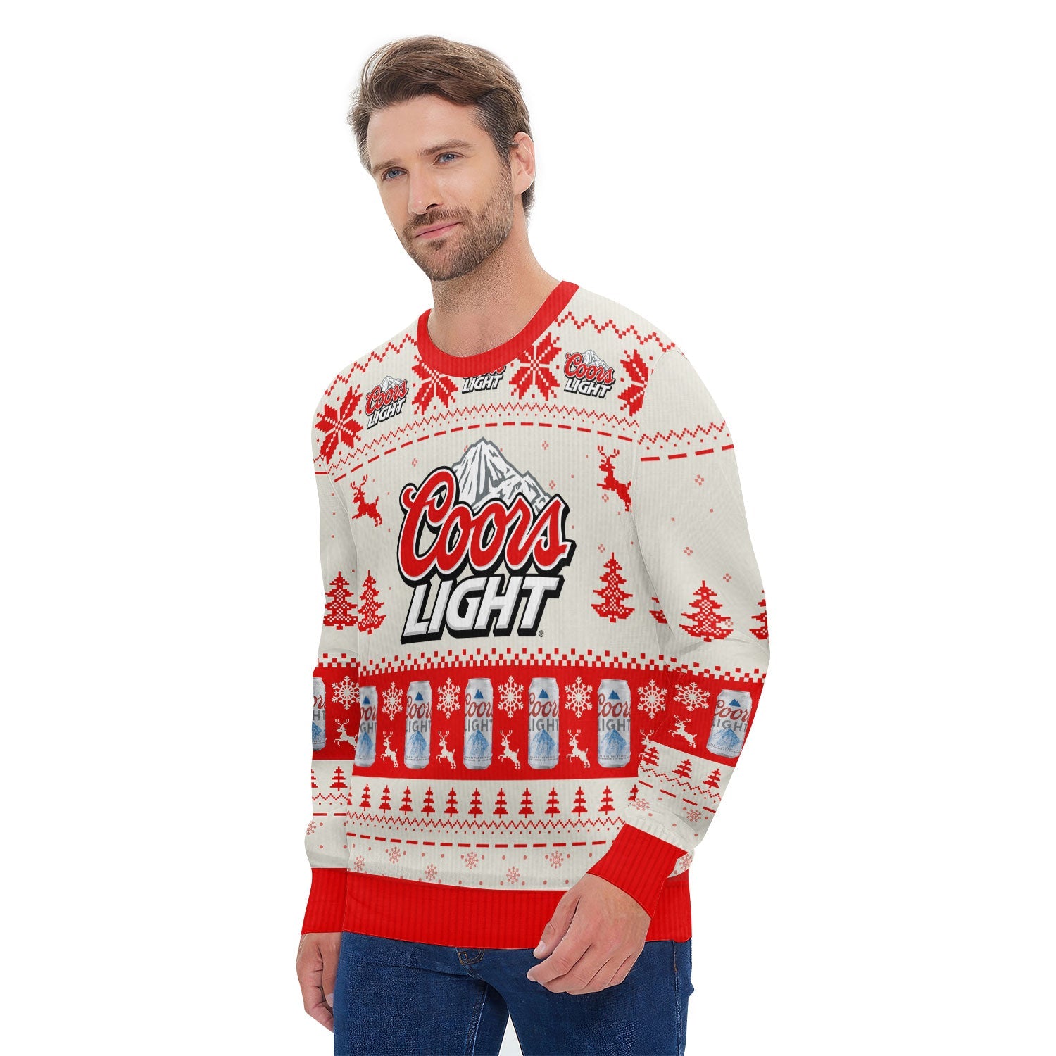 Coors Light Snowy Sips Ugly Sweater