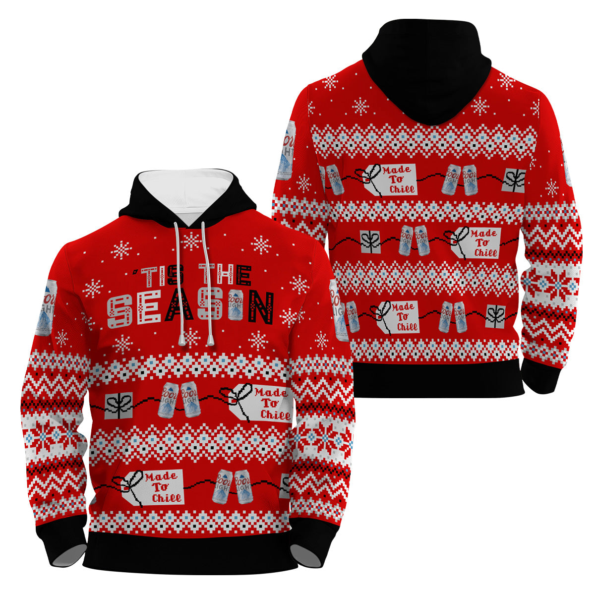 Coors Light Tis The Season Pullover & Zip Hoodie