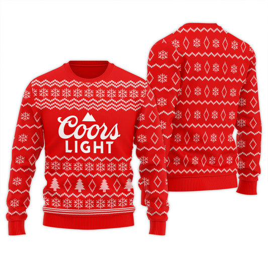 Coors Light Winter Festive Ugly Sweater