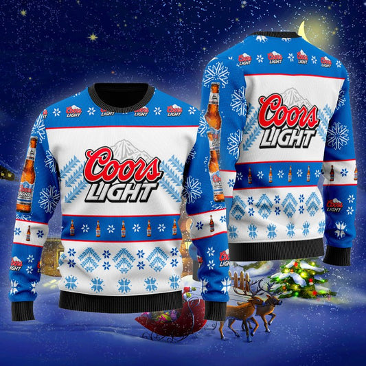 Coors Light Xmas Ugly Sweater - VinoVogue.com