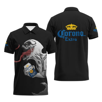 Coron Extra Is Anti - Venom Drink Polo Shirt - VinoVogue.com