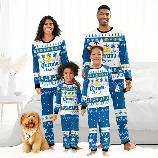 Corona Extra Christmas Family Pajamas Set