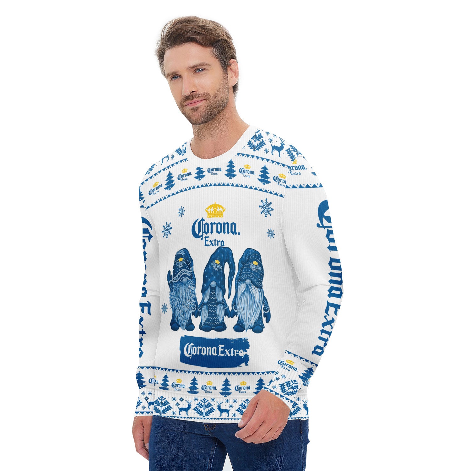 Corona Extra Christmas Gnomies Ugly Sweater