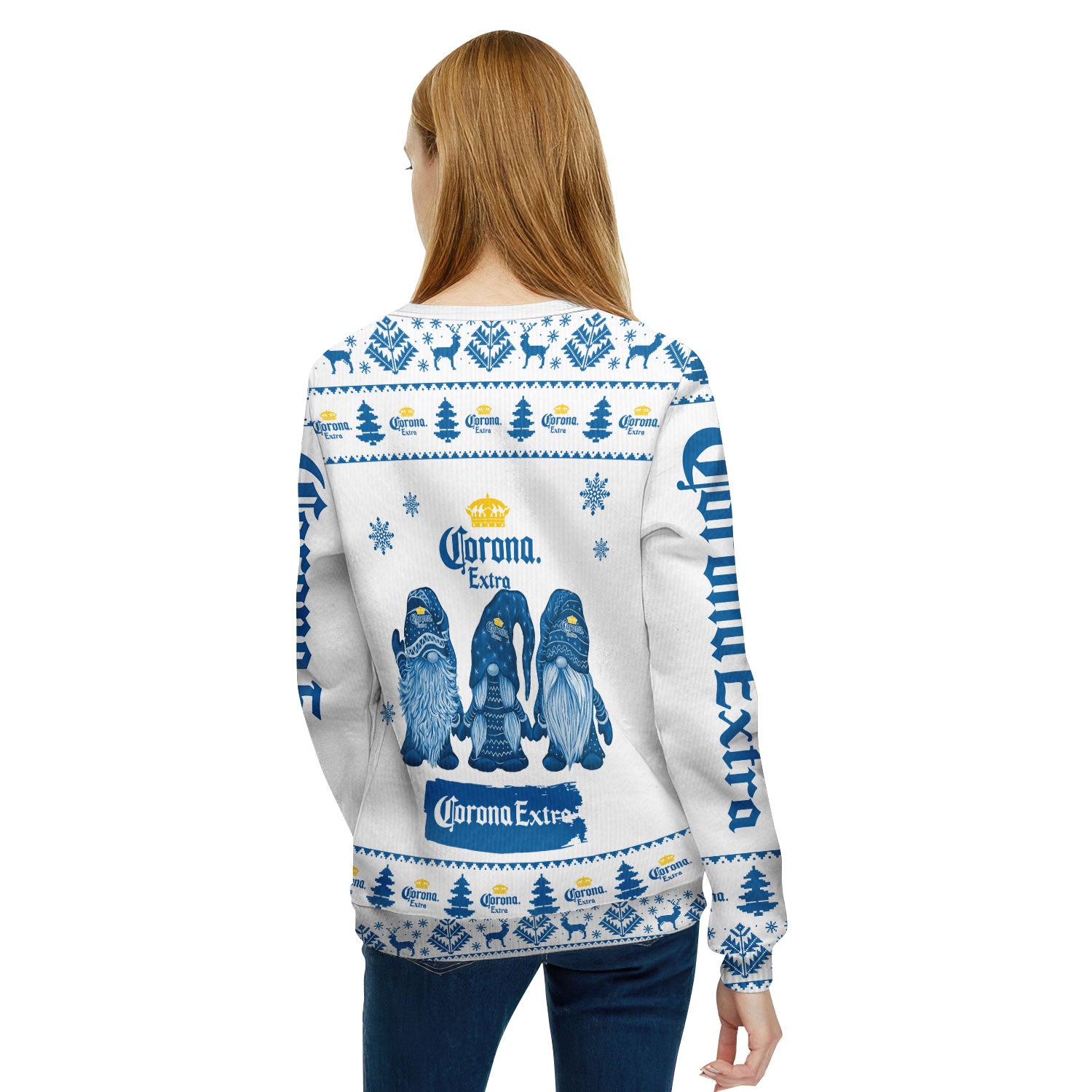 Corona Extra Christmas Gnomies Ugly Sweater