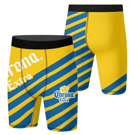Corona Extra Diagonal Stripe Compression Shorts - VinoVogue.com