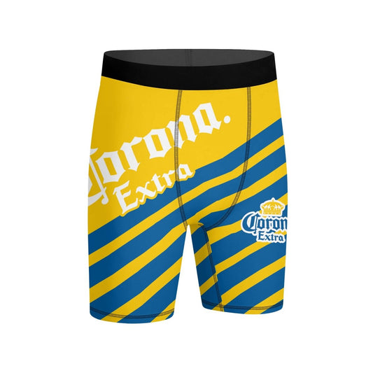 Corona Extra Diagonal Stripe Compression Shorts - VinoVogue.com