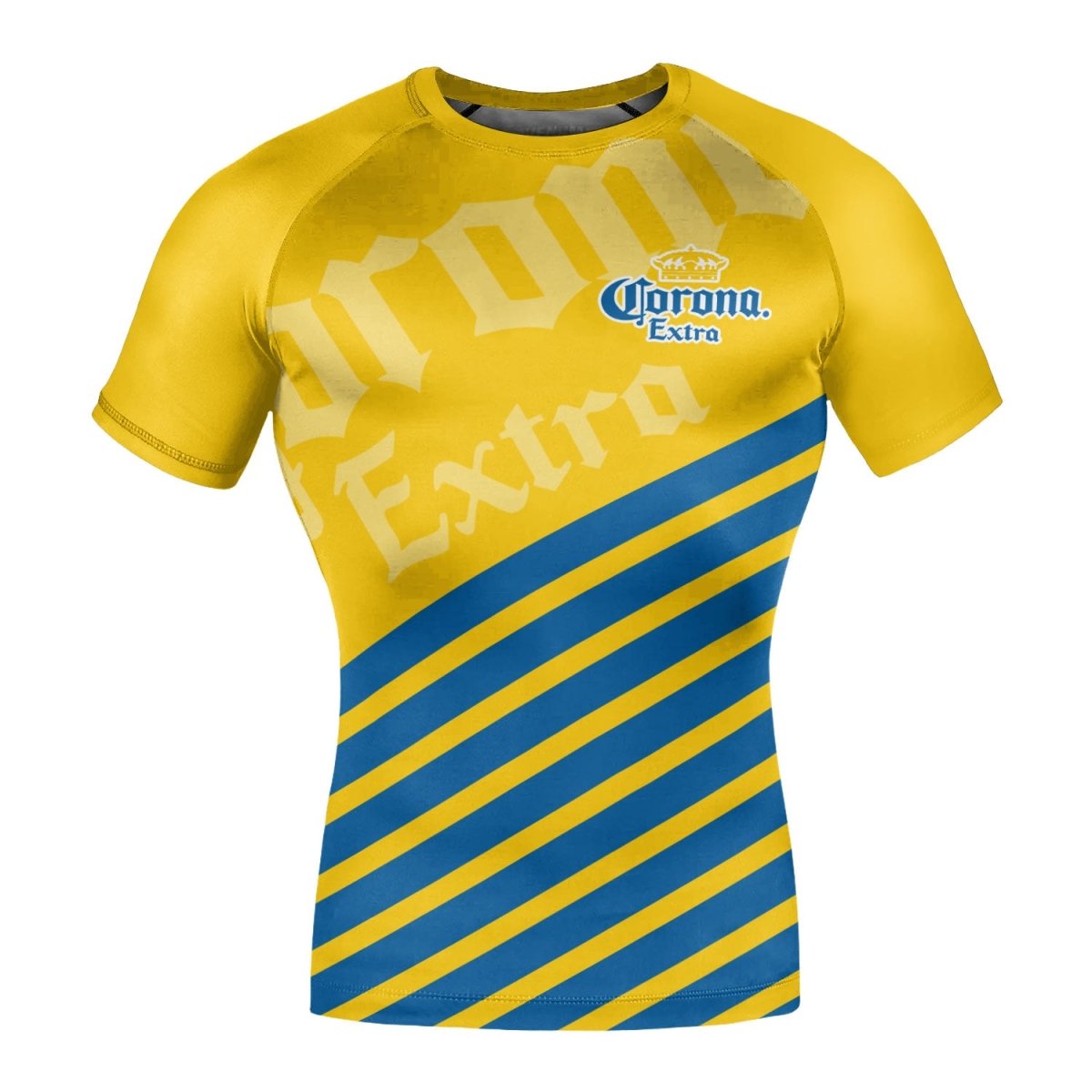 Corona Extra Diagonal Stripe Rash Guard - VinoVogue.com