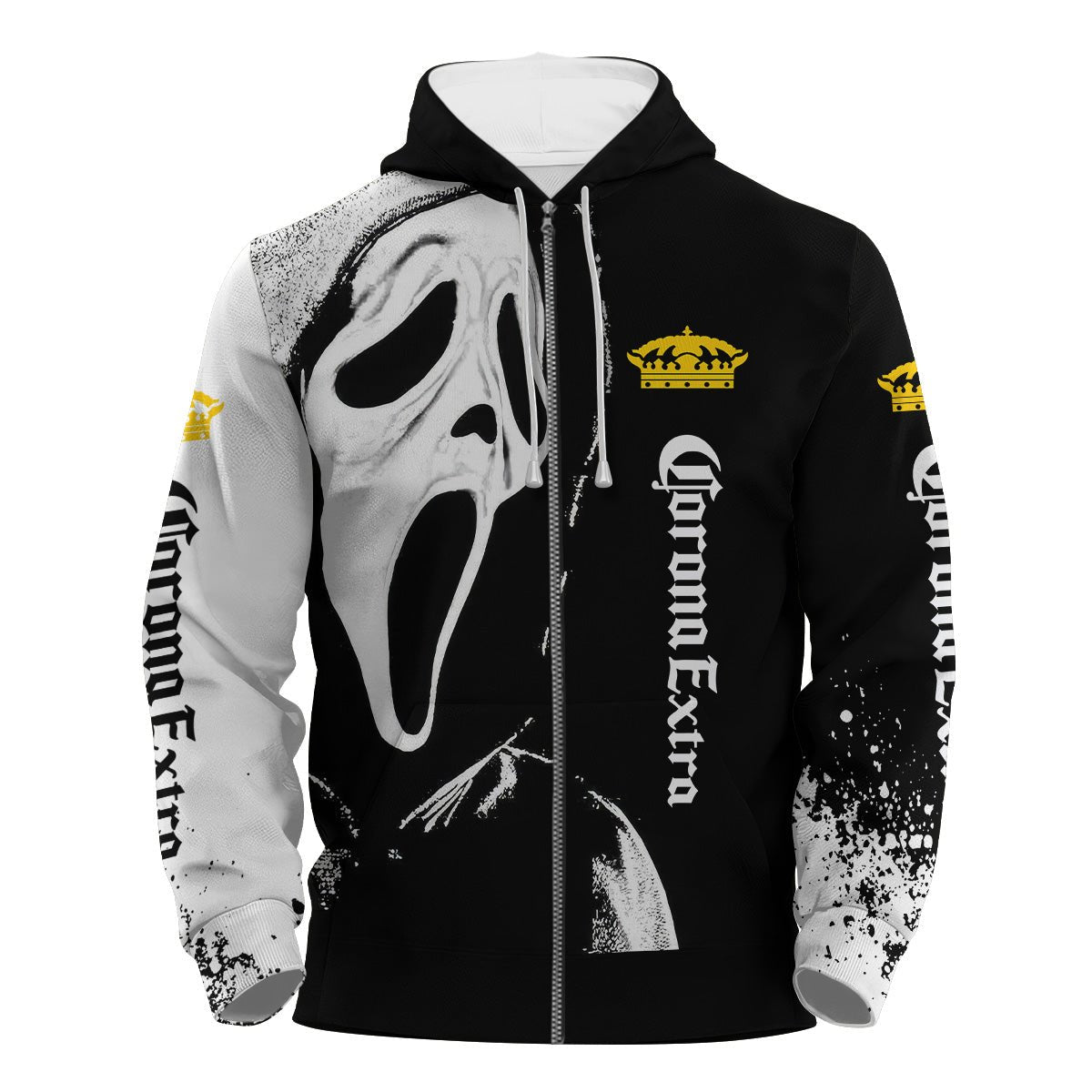 Corona Extra Ghostface Scream Hoodie & Zip Hoodie - VinoVogue.com