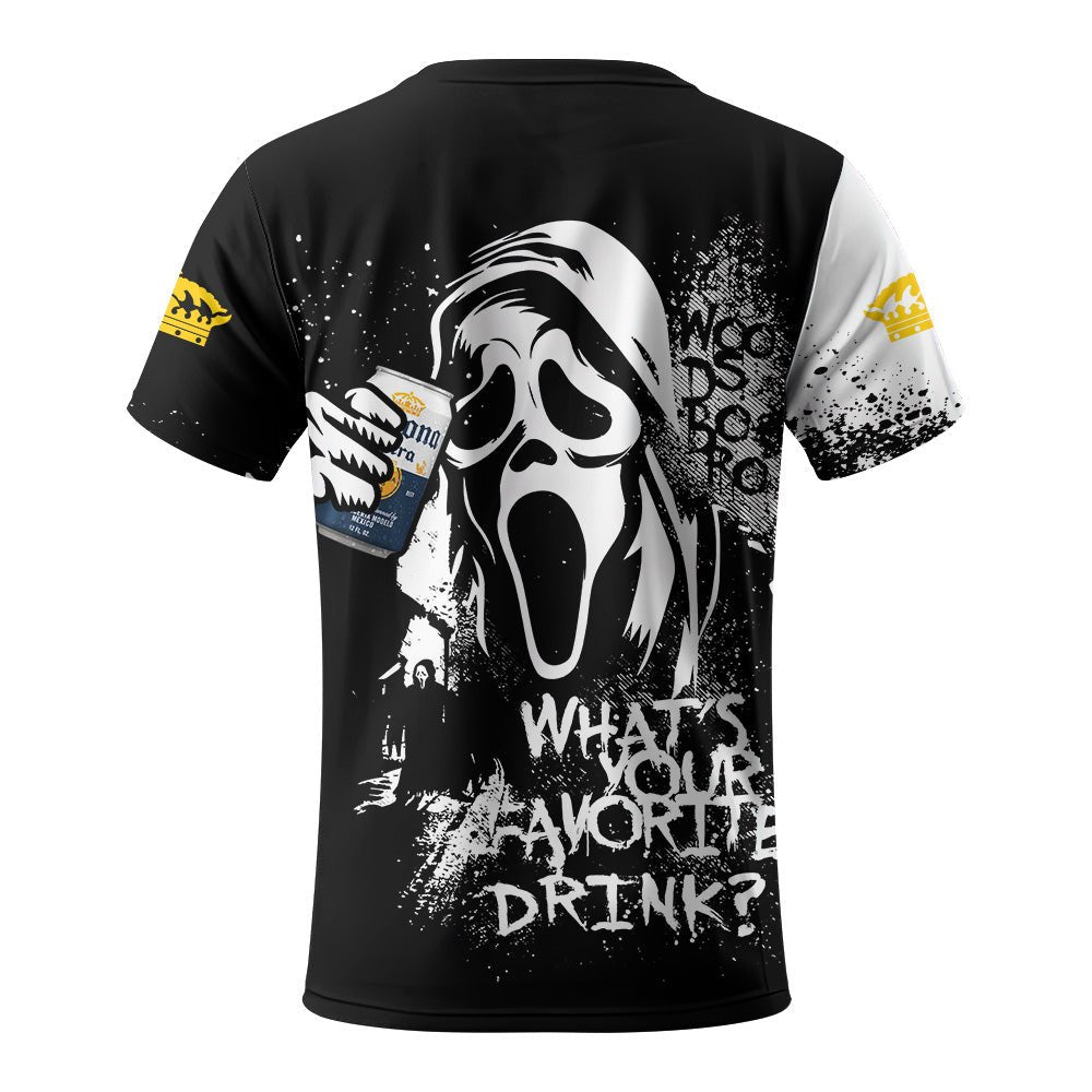 Corona Extra Ghostface Scream T-Shirt - VinoVogue.com