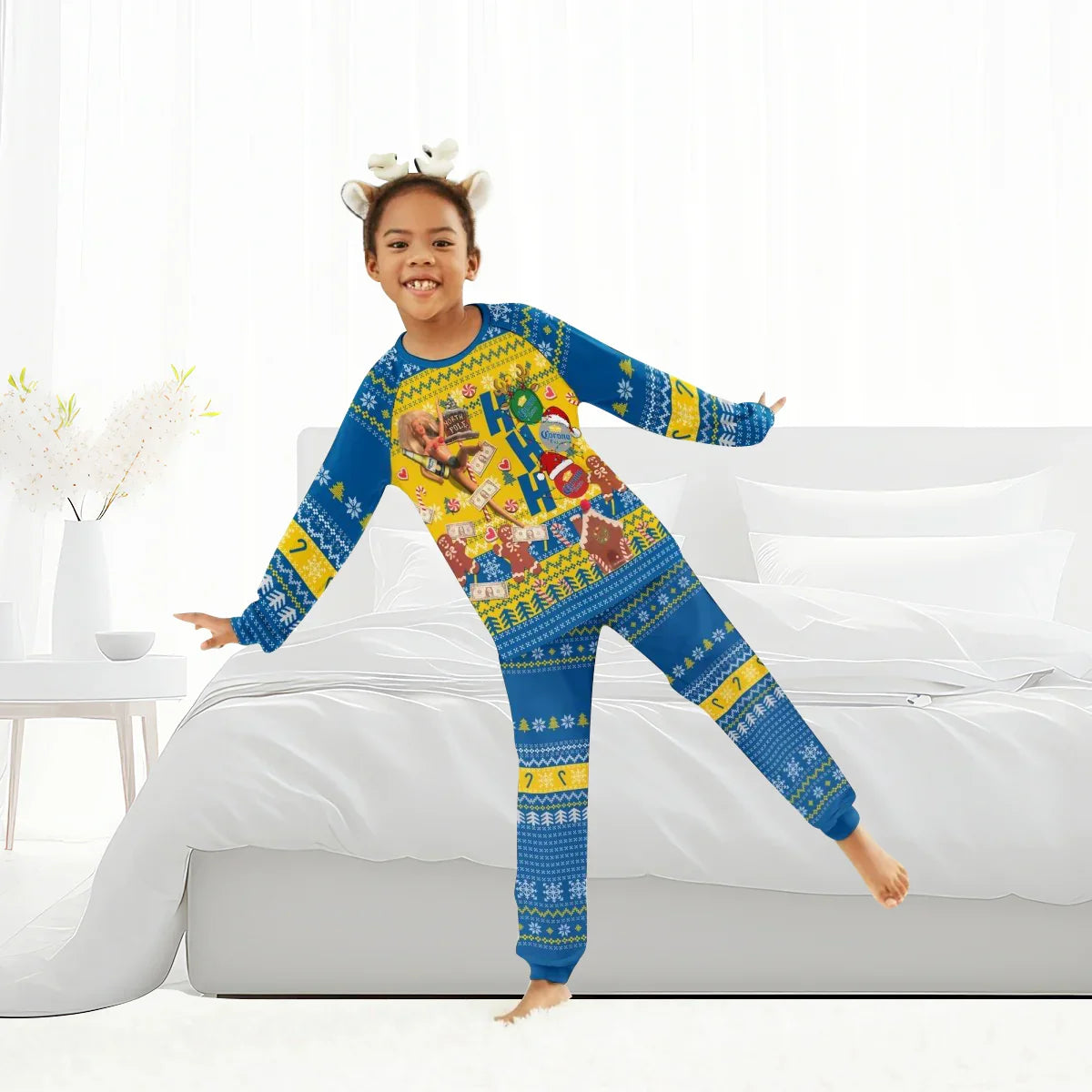 Corona Extra HoHoHo Family Pajamas Set