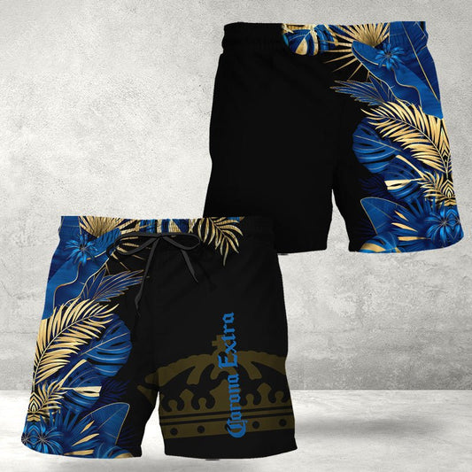 Corona Extra Tropical Kentia Palm Swim Trunks - VinoVogue.com