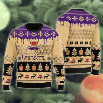 Crown Royal Christmas Festival Ugly Sweater - VinoVogue.com