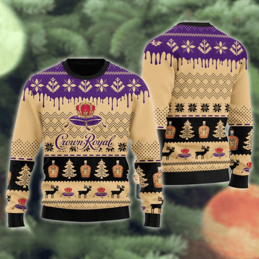 Crown Royal Christmas Festival Ugly Sweater - VinoVogue.com