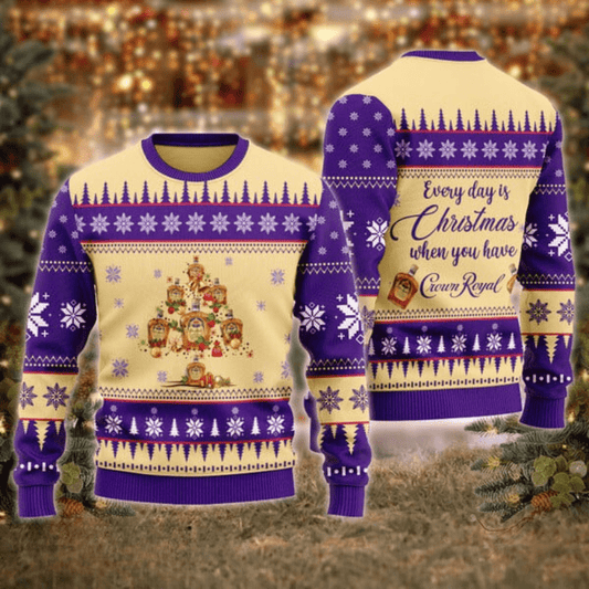 Crown Royal Christmas Tree Ugly Sweater - VinoVogue.com