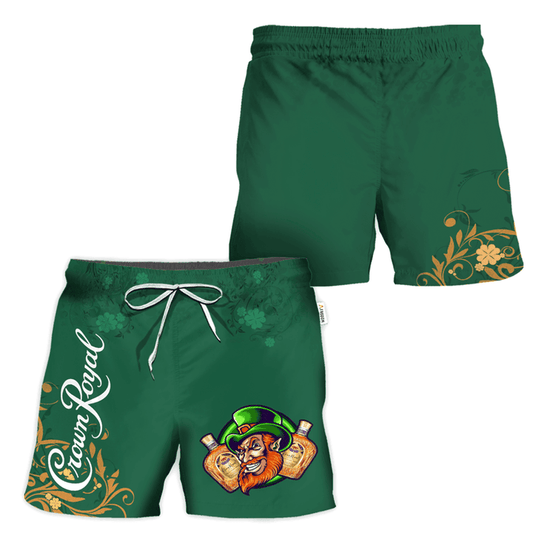 Crown Royal St Patrick's Elf Swim Trunks - VinoVogue.com