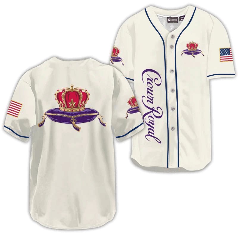 Crown Royal USA Flag Baseball Jersey - VinoVogue.com