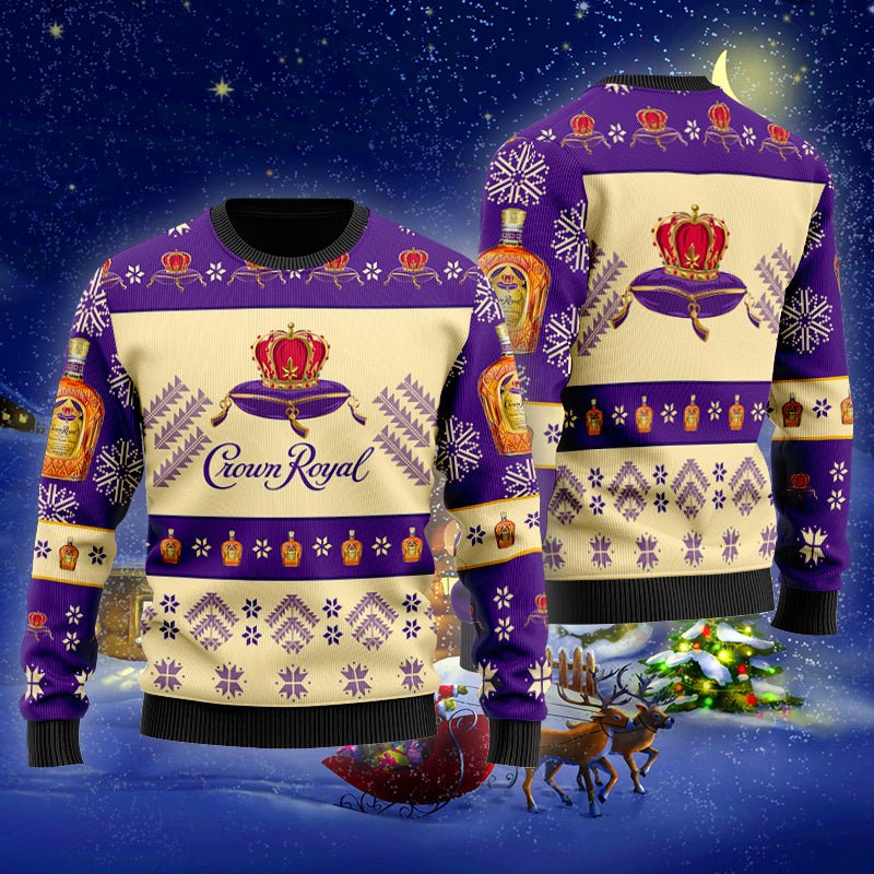 Crown Royal Xmas Ugly Sweater - VinoVogue.com