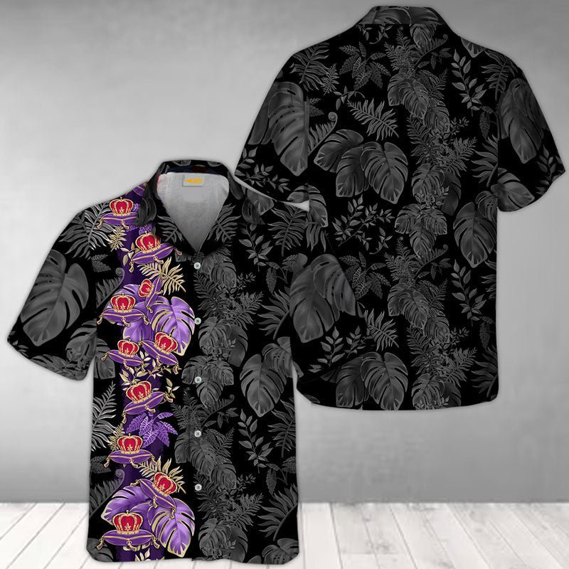 Crown Royal Tropical Palm Leaves Hawaiian Shirt - VinoVogue.com