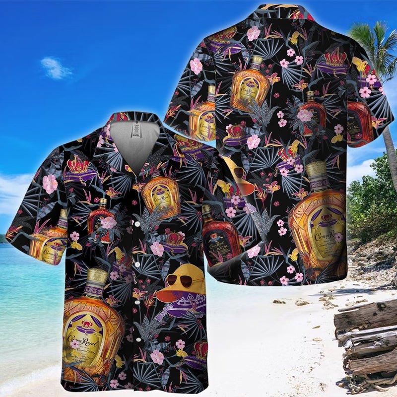 Crown Royal Floral Summer Hawaiian Shirt - VinoVogue.com