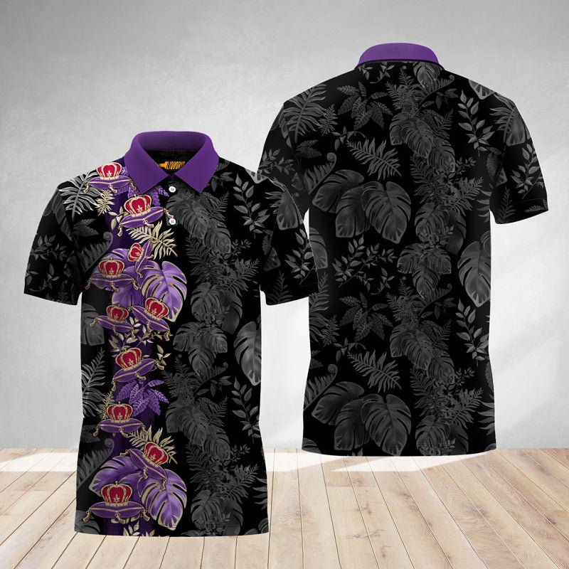 Crown Royal Tropical Alocasia Polo Shirt - VinoVogue.com