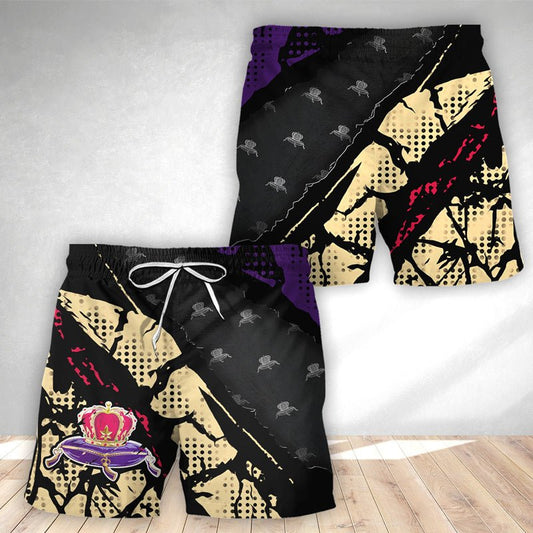 Halftone Crown Royal Swim Trunks - VinoVogue.com