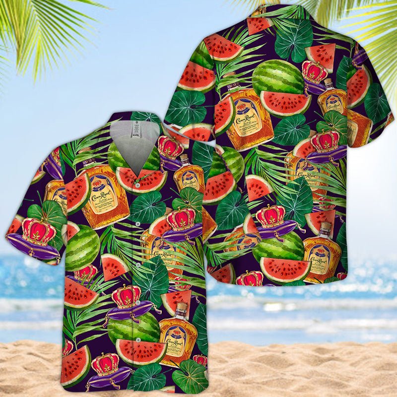 Crown Royal Watermelon Hawaiian Shirt - VinoVogue.com