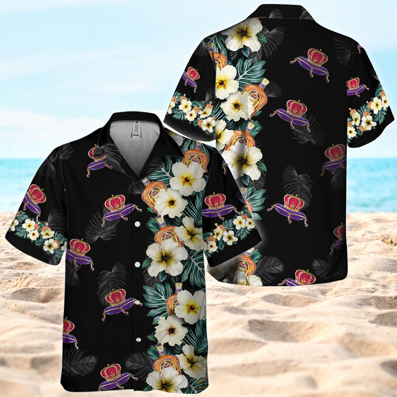 Crown Royal Tropical Floral Hawaiian Shirt