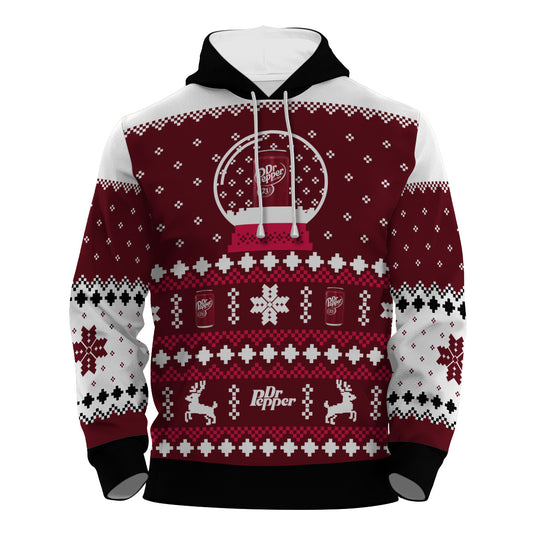Dr Pepper Christmas Crystal Ball Pullover & Zip Hoodie
