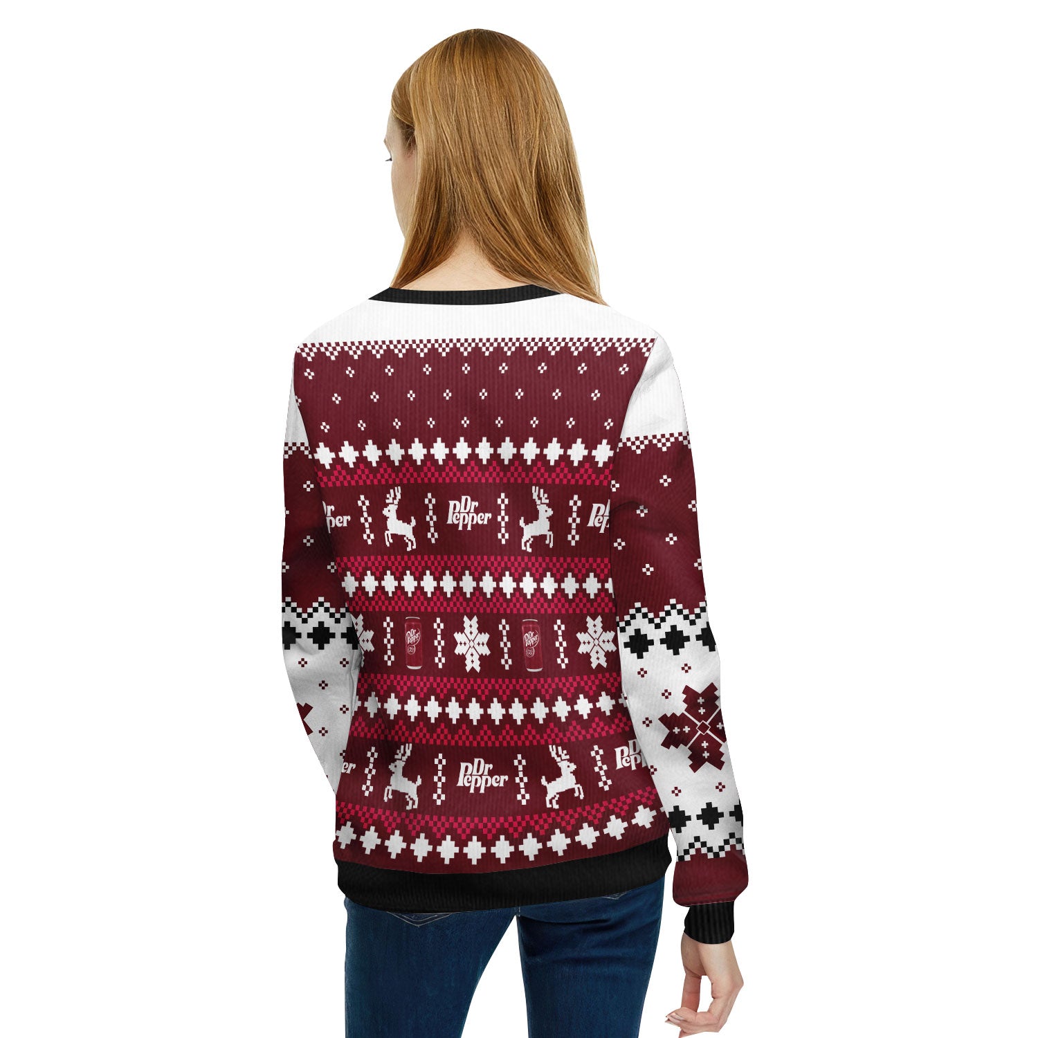 Dr Pepper Christmas Crystal Ball Ugly Sweater