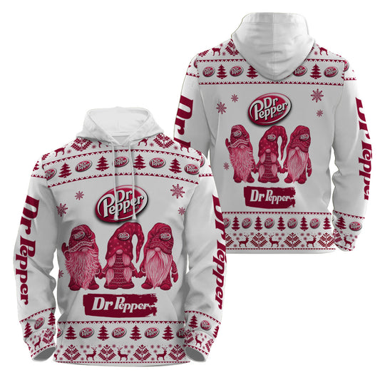 Dr Pepper Christmas Gnomies Pullover & Zip Hoodie