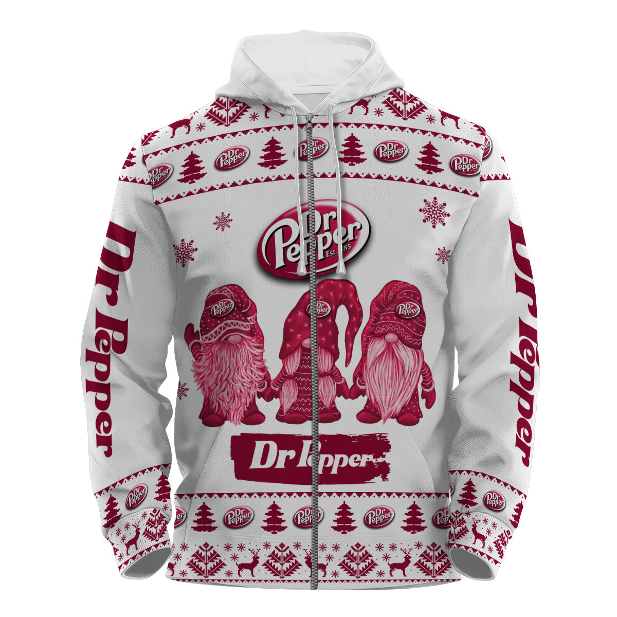 Dr Pepper Christmas Gnomies Pullover & Zip Hoodie