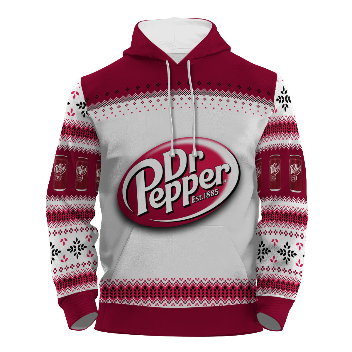 Dr Pepper Festive Holiday Pullover & Zip Hoodie