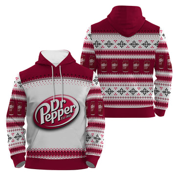 Dr Pepper Festive Holiday Pullover & Zip Hoodie
