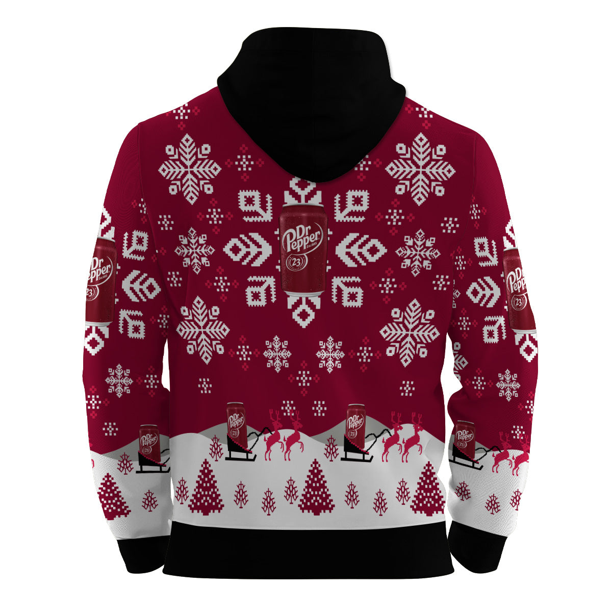 Dr Pepper Snowflake Pullover & Zip Hoodie