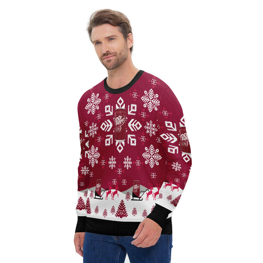 Dr Pepper Snowflake Ugly Sweater