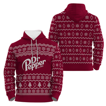 Dr Pepper Winter Festive Pullover & Zip Hoodie