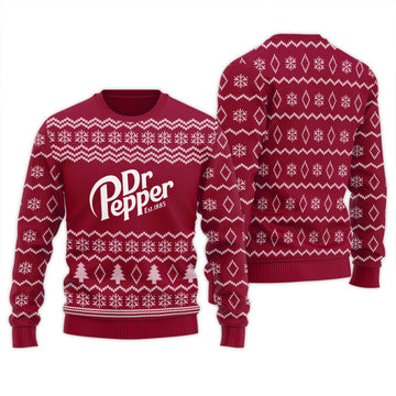 Dr Pepper Winter Festive Ugly Sweater
