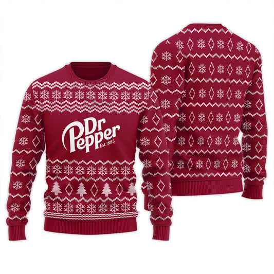 Dr Pepper Winter Festive Ugly Sweater