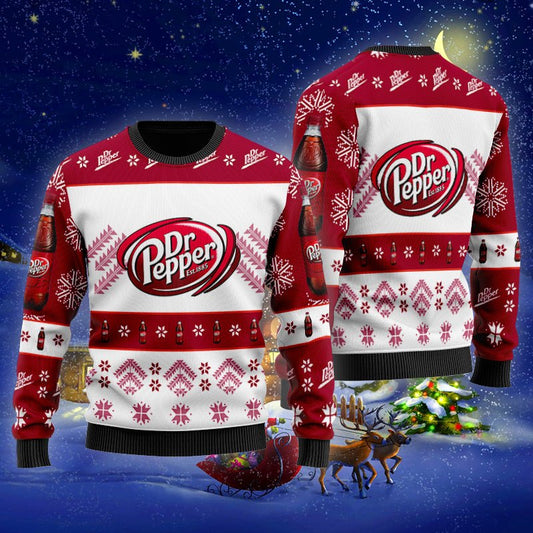 Dr Pepper Xmas Ugly Sweater - VinoVogue.com