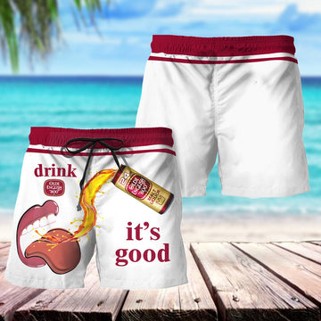 Drink Olde English It's Good Swim Trunks - VinoVogue.com