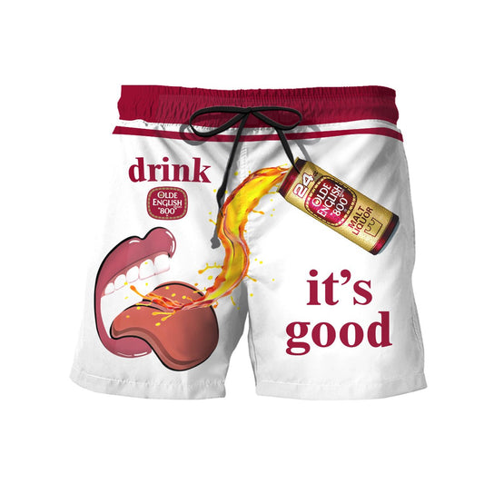 Drink Olde English It's Good Swim Trunks - VinoVogue.com