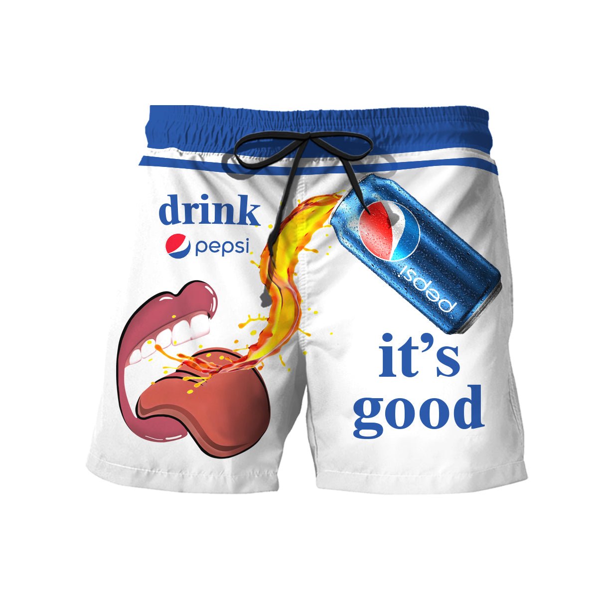 Drink Pepsi It's Good Swim Trunks - VinoVogue.com