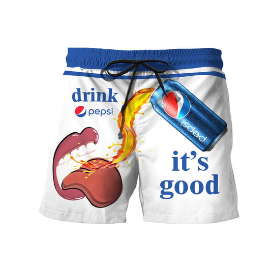 Drink Pepsi It's Good Swim Trunks - VinoVogue.com