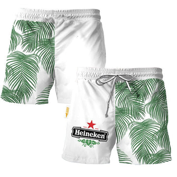 Heineken Tropical Fern Swim Trunks - VinoVogue.com