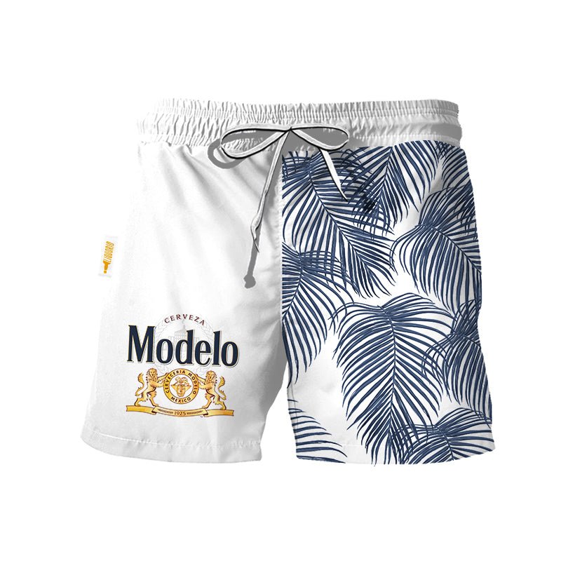 Modelo Tropical Fern Swim Trunks - VinoVogue.com